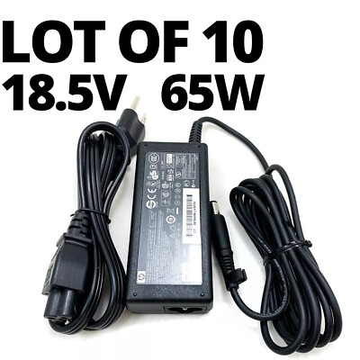 Set Von 10 Genuine HP EliteDesk 705 800 G1 G2 G3 Netzteil 65W Schwarz 7.4x5.0mm