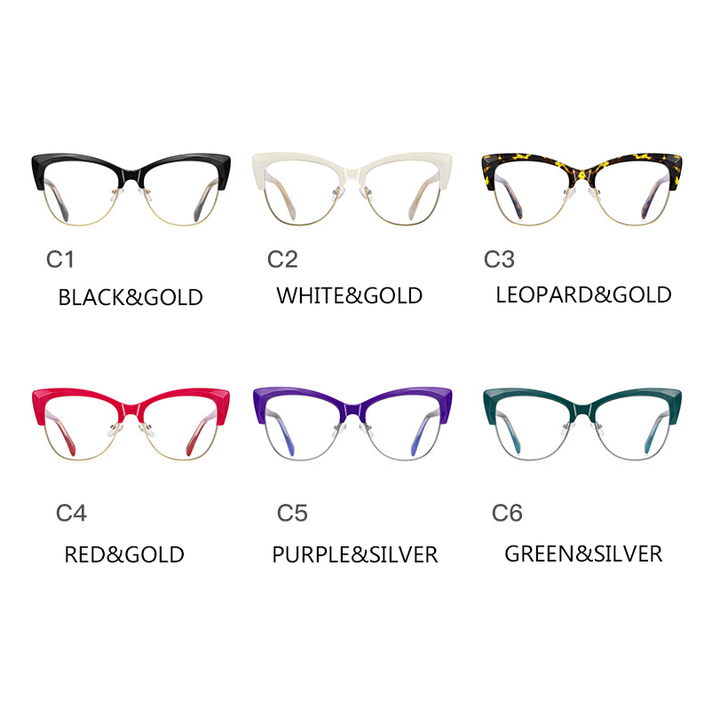 Damen Brillengestell TR90 - Leicht & Bunt Mit UV400 Schutz