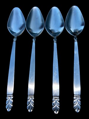 #ad #ad MCM International NORSE Soup Spoons 6 1 4quot; Deluxe Stainless Flatware Set of 4 $6.74