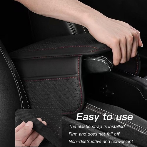 Car Armrest Cushion Cover Center Console Box Pad Mat with Pocket for Honda - Picture 4 of 15