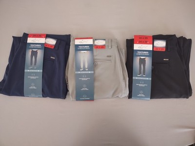 Greg Norman Men's Textured Stretch Chino Pant Size 34x29