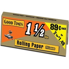100x Good Times 1 1/2 Size Rolling Papers Smoking Accessories Bulk New 1.5"