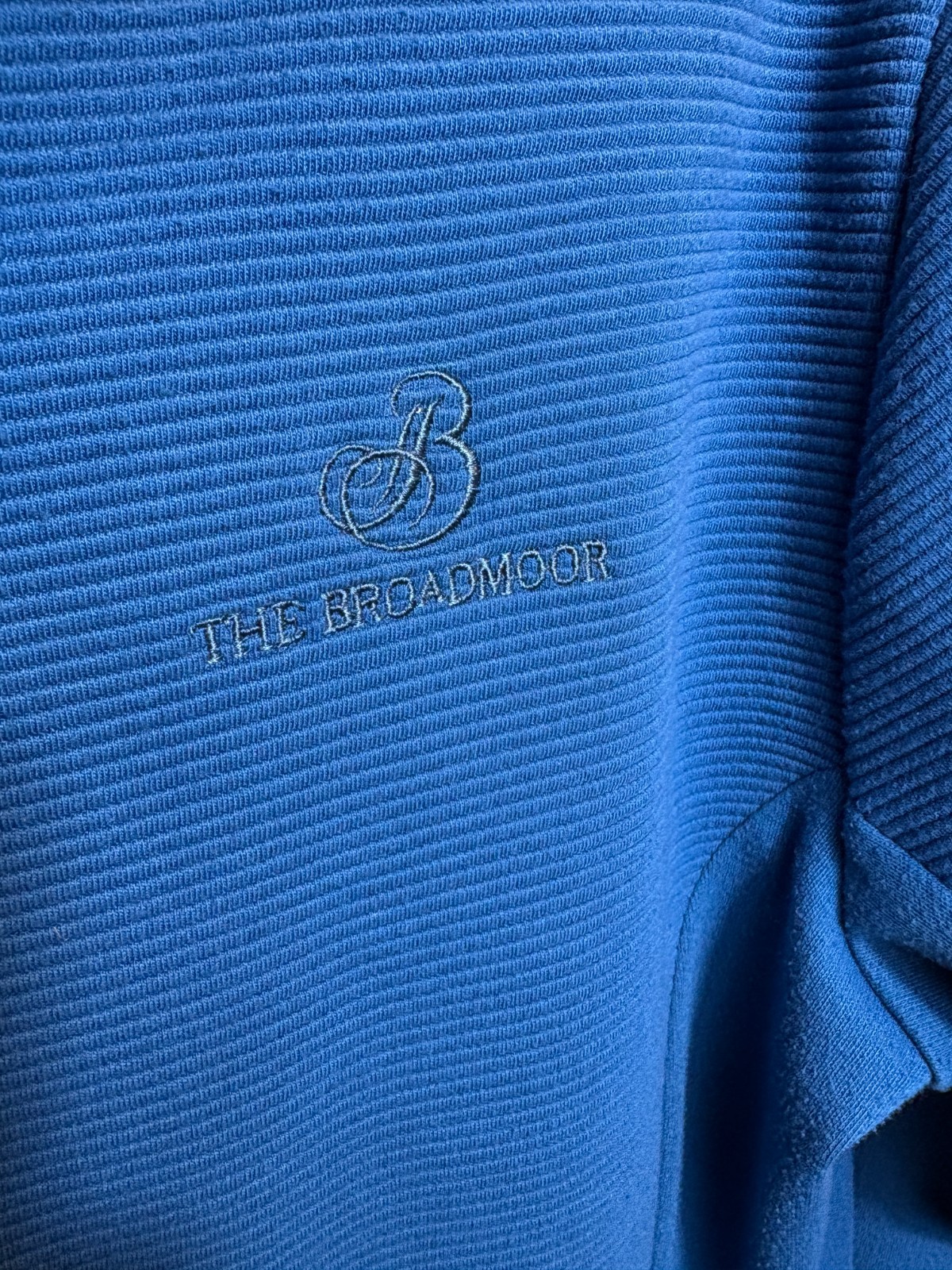 Straight Down Broadmoor Blue Pullover Womens 1/4 … - image 4