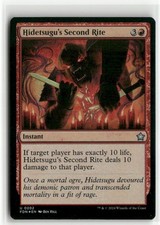 Hidetsugu's Second Rite FOIL Foundations MTG NM
