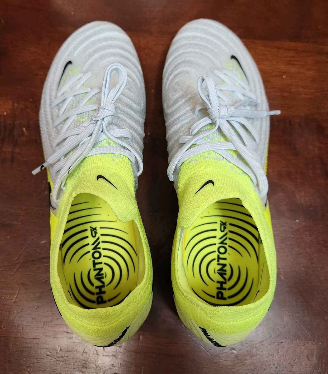 Nike Phantom GX 2 Elite FG Soccer Cleat Silver Volt Mens 7.5