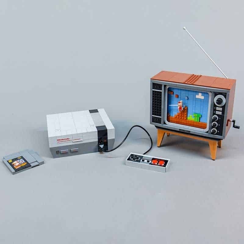 NES Nintendo Entertainment Sys TV Console Retro Game Brick Building Set 2646Pcs