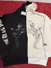 NWT My Chemical Romance The Black Parade Hoodie Split Black White Medium