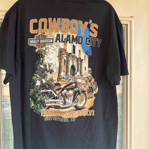 Camiseta Harley Davidson Motorcycles Alamo City San Antonio, Texas para hombre talla L - Imagen 8 de 8