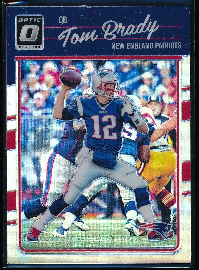 2016 Panini Donruss Optic Tom Brady #62 Silver Holo Prizm Base Card