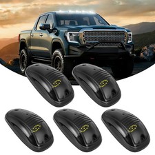 Smoked Lens 5x Cab Roof Marker Running Lights Wwhite Led Lamp For Truck Suv 4x4
