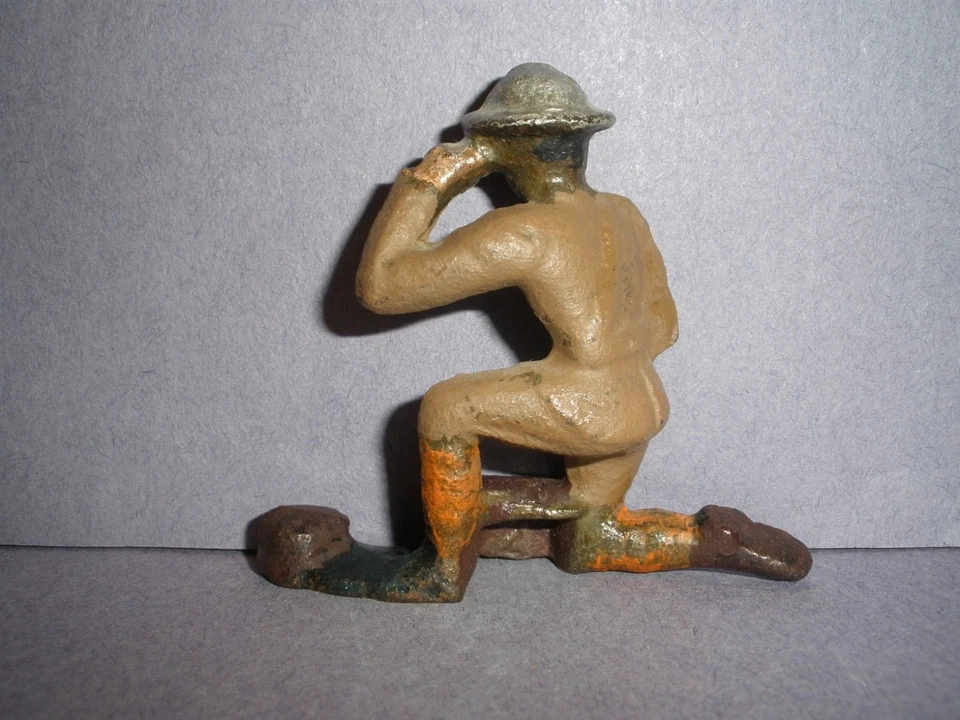 ¡OPERADOR DE CONJUNTO DE RADIO SOLDADO JUGUETE HIERRO GRIS BARCLAY, MANOIL, GRIS (G103A)!!!!!!! Foto 2 de 3