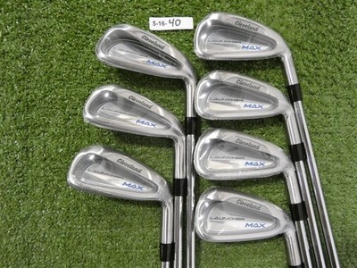 Cleveland Launcher MAX Irons 5-P & G KBS Max 85 Stiff Steel New