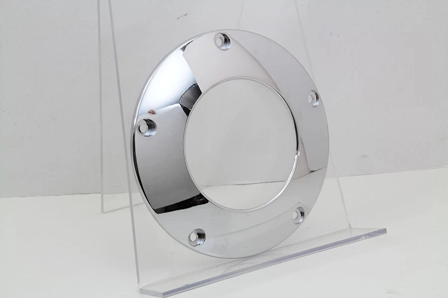 Cubierta cromada de 5 agujeros C-Thru Derby para Harley Davidson Foto 3 de 4