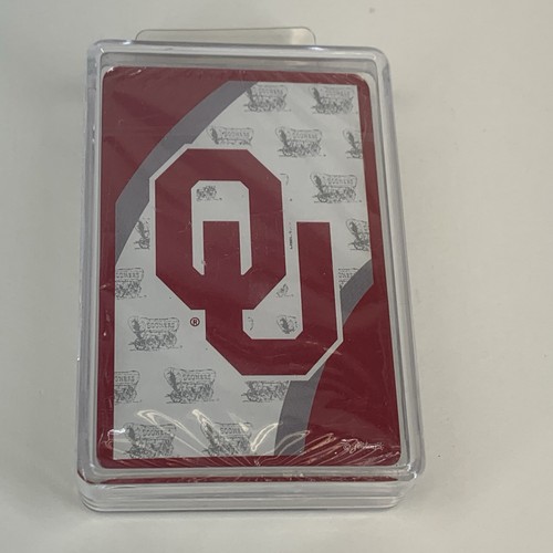 OU Sooners Playing Cards Deck Oklahoma Schooner Travel Souvenir New Sealed - Picture 2 of 9