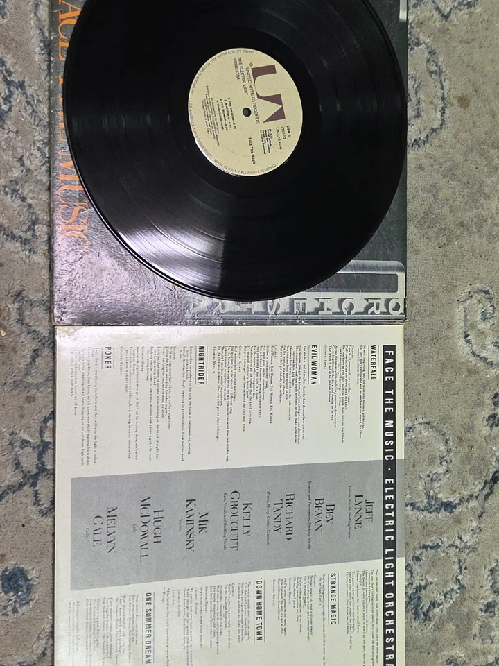 ELO Electric Light Orchestra Face the Music LP UA Records 1975 Near Mint - Image 2 of 3