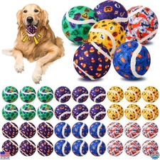 36 Pcs Halloween Dog Toys - Squeaky Tennis Balls for Small Medium Large Dogs
