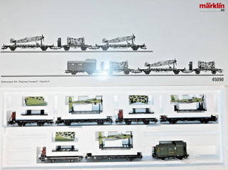 Märklin H0 45090 Güterwagen Set 7tlg. Flugzeugtransport der DRG in Ep. II in OVP