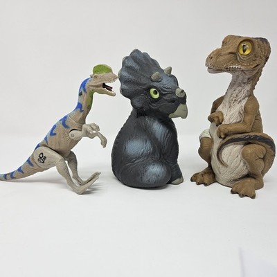 Lot Of 3 Jurassic Park World Dinosaur Figures Action Toy Figurines