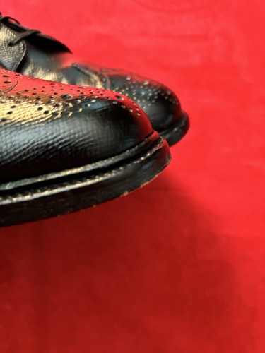 Wright Arch Preserver 10.5D Black Pebble Grain Calf Running Board Wingtips EUC - Bild 15 von 15