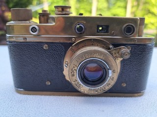 KMZ Zorki 1 Leica II Kopie / Fake Leica Industar 22 D.R.P. Gravur Sammler