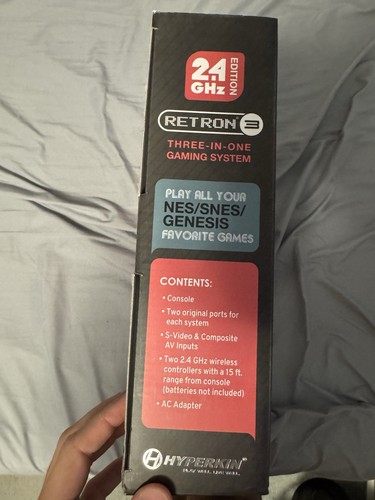 Consola de juegos retro Hyperkin RetroN 3 HD 3 en 1 - Roja NUEVA edición 2,4 GHz - Imagen 3 de 6