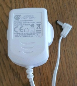 Vtech Babyphone Ladegerät Modell VM312 Netzteil S003IB0600060 GWC kostenloser Versand