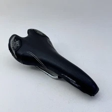 Vintage Selle San Marco Ponza Saddle Seat Carbon Steel Rails Black Road Race A76