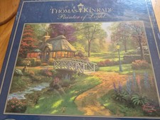 Thomas Kinkade Maler oder Licht Freundschaft Landhaus 1000 Teile Puzzlesäge Nagelneu