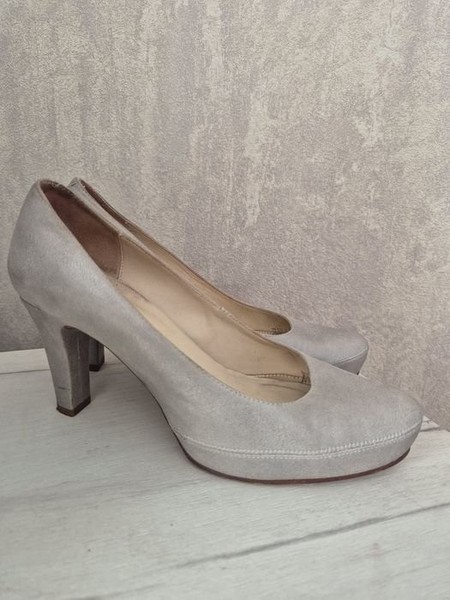 Women Unisa Heels White Leather 38