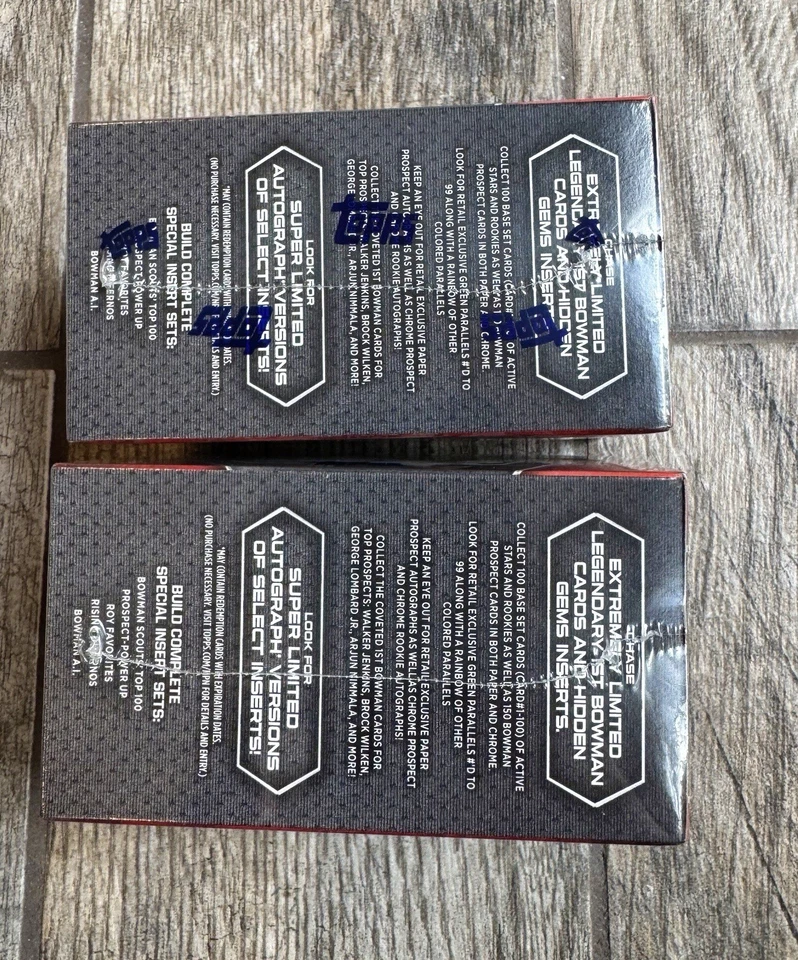 (2 LOTE) 2024 BOWMAN BÉISBOL SELLADO BLÁSTER CAJA NOVATOS RC JACKSON SKENES ELLY Foto 3 de 4