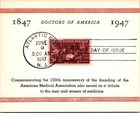 Dr Jim Stamps American Medical Association Centennial First Day C.E. Reid Card