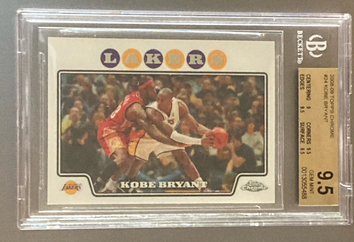 Kobe Bryant 2008 Topps Chrome BGS 9.5 GEM MINT W/ Lebron