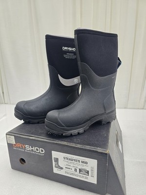 Dryshod Men's Steadyeti Mid Extreme-Cold Boot with Vibram Arctic Grip SIZE 8