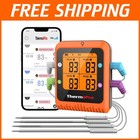 Wireless Meat Thermometer with 4 Probes & Timer - Perfect for Grilling & Smoking