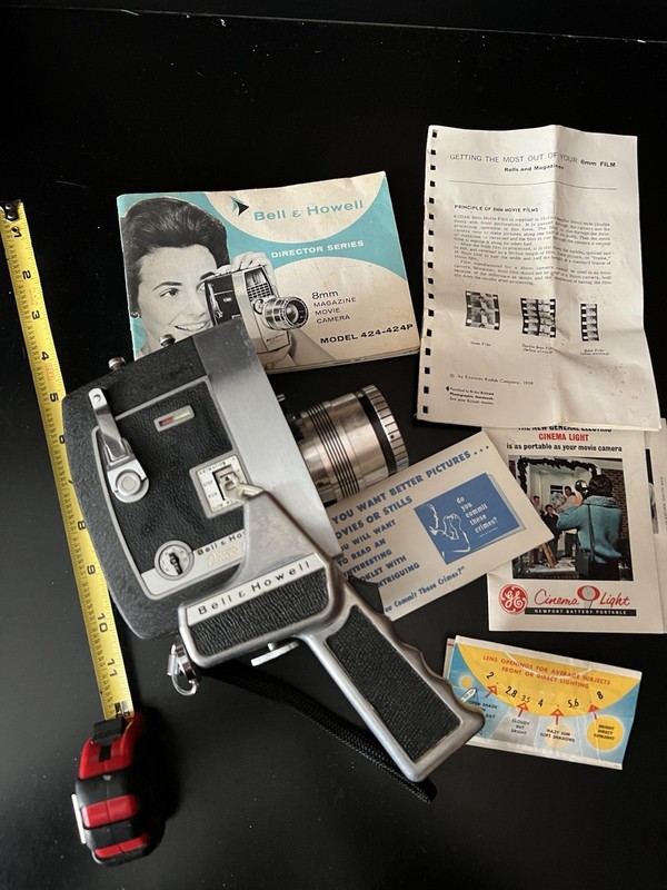 Bell and Howell Director Series Zoomatic Magazine 8MM Camera Model 424