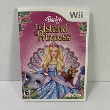 Barbie as the Island Princess Nintendo Wii 2007 Activision Case & Book