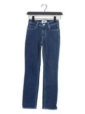 Paige Women's Jeans W 23 in Blue Cotton with Polyester, Spandex Straight