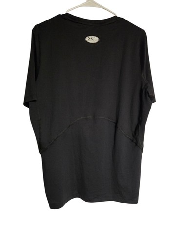 NWT Under Armour Heatgear T Shirt Men XXL 2XL Compression Black 136158-001 - Picture 4 of 4