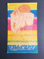 Vintage Bill Graham BG-39 1966 Fillmore Poster Jefferson Airplane James Cotton
