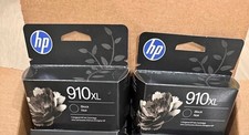 Lot Of 2 HP 910XL High Yield Black Original Ink Cartridge, 720 PJS, 3YL65AN 140