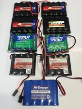 (9)Tenergy NiMH 4.8V & 6V Lot RC 2000mAh Receiver Battery Packs Rx DEAL! 