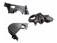 Engine Timing Belt Back Cover set of 3 upper & lower 2001 2005 honda civic