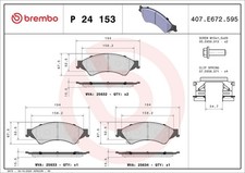 BREMBO BREMSBELÄGE passend für VW AMAROK T1A T1B FORD RANGER TKE FORD USA RANGE