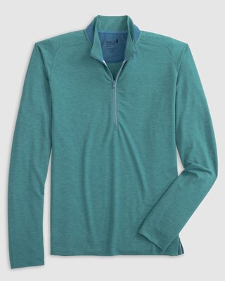 johnnie-O Brewer Performance 1/4 Zip Pullover Green Grass Size L