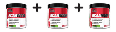 3 x EVL Nutrition Flavored BCAA 5000 (30 serv) Cherry Limeade (99,42 EUR/kg)