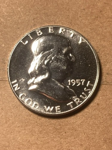 1957 Franklin Half Dollar - Proof - As Shown! (#1836)