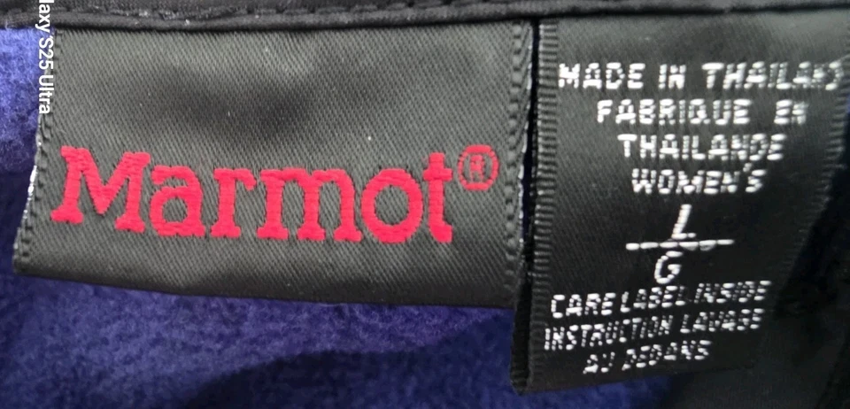 Marmot Women's Medium Blue Polartec Vest Excellent L - Image 3 of 4