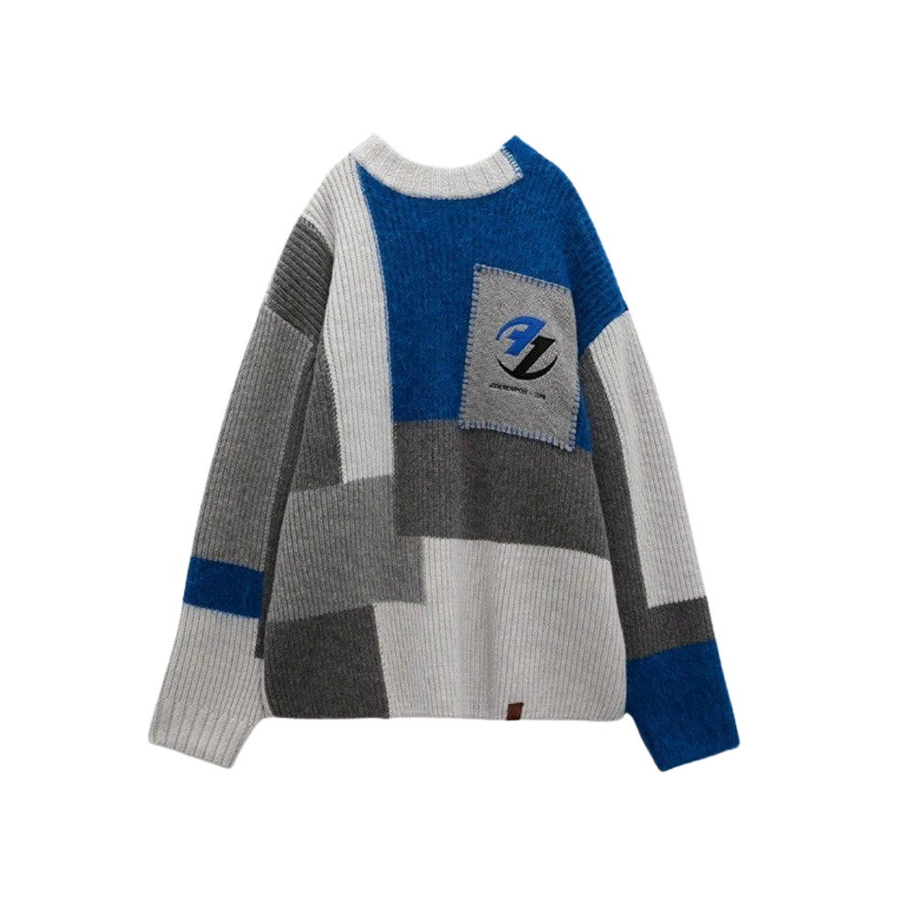Ader Error x Zara Multi-Color Patchwork Knit Swea… - image 1