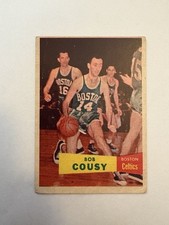 Super Rare 57/58 Topps Bob Cousy RC. #17