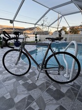 Trek 5500 Carbon Fiber Road Bike Silver Aerobar 700C Wheels Caliper Brakes 3